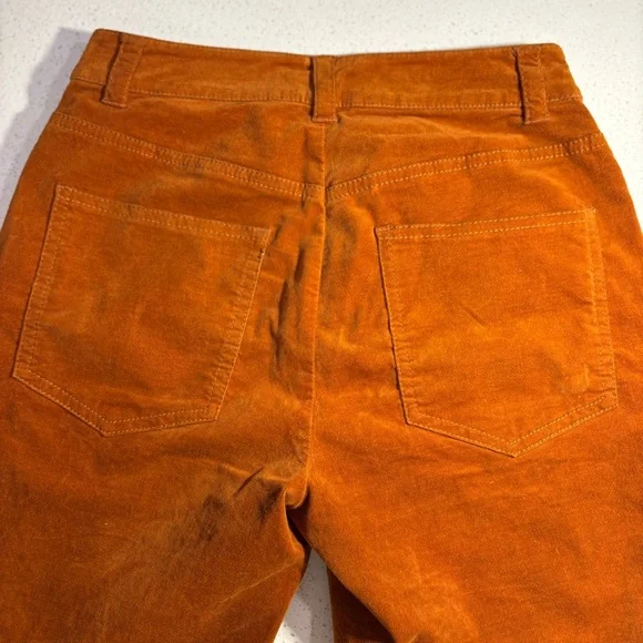 Derek Lam 10 Crosby Burnt Orange Wide Leg Cropped Pants Size 0 - Picture 3 of 7